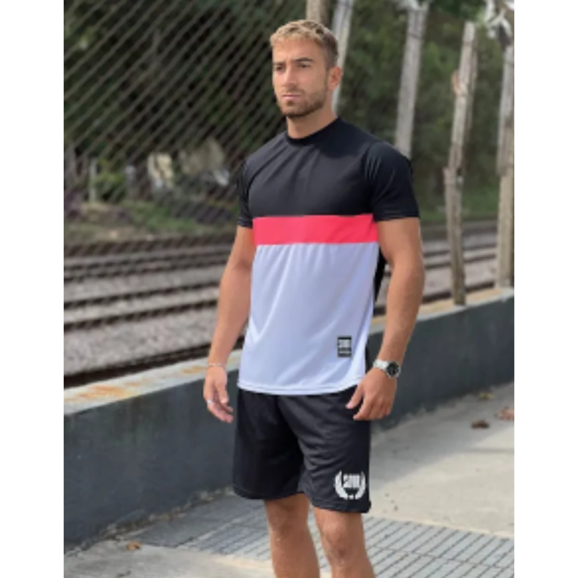 Remera tricolor