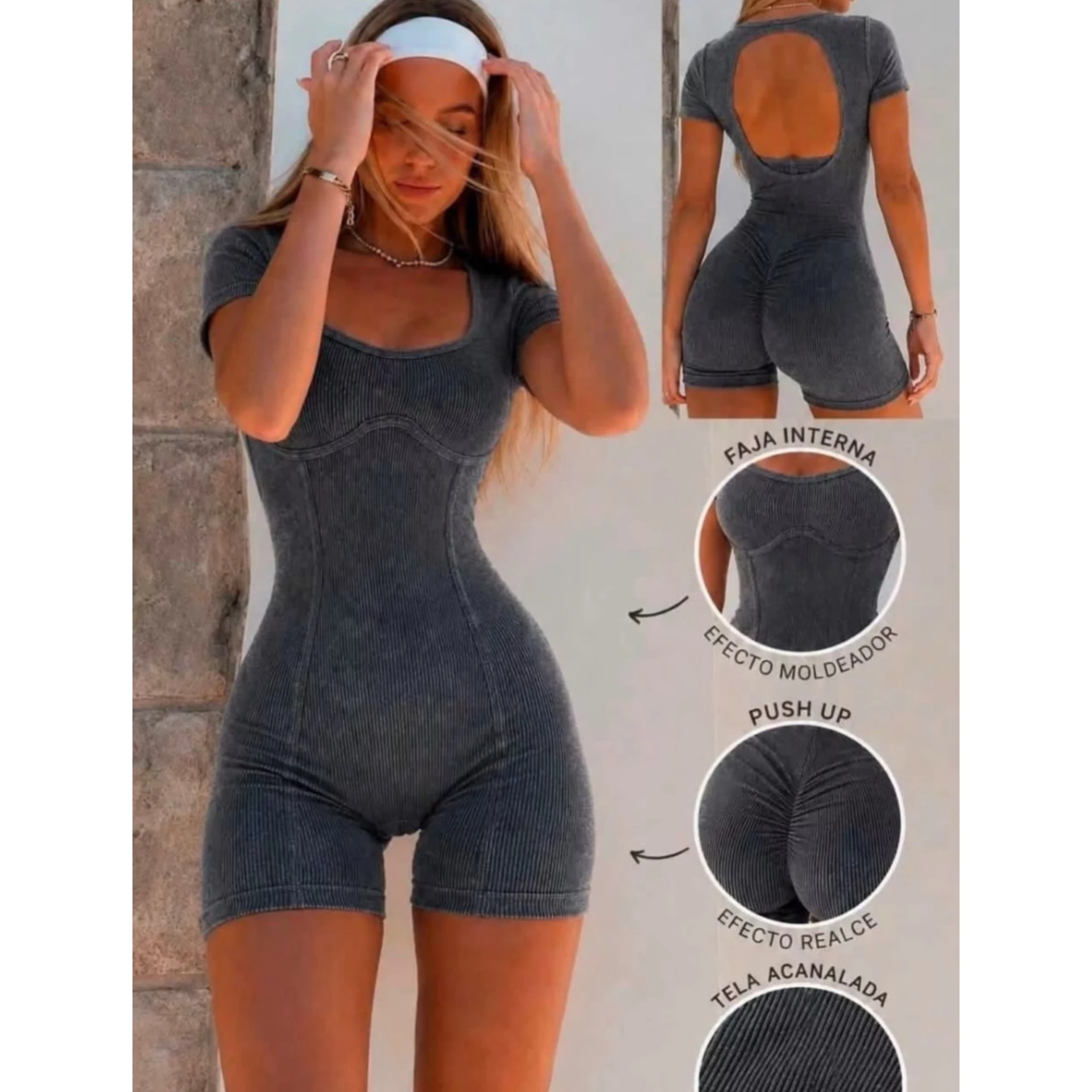 Catsuit prelavado push up
