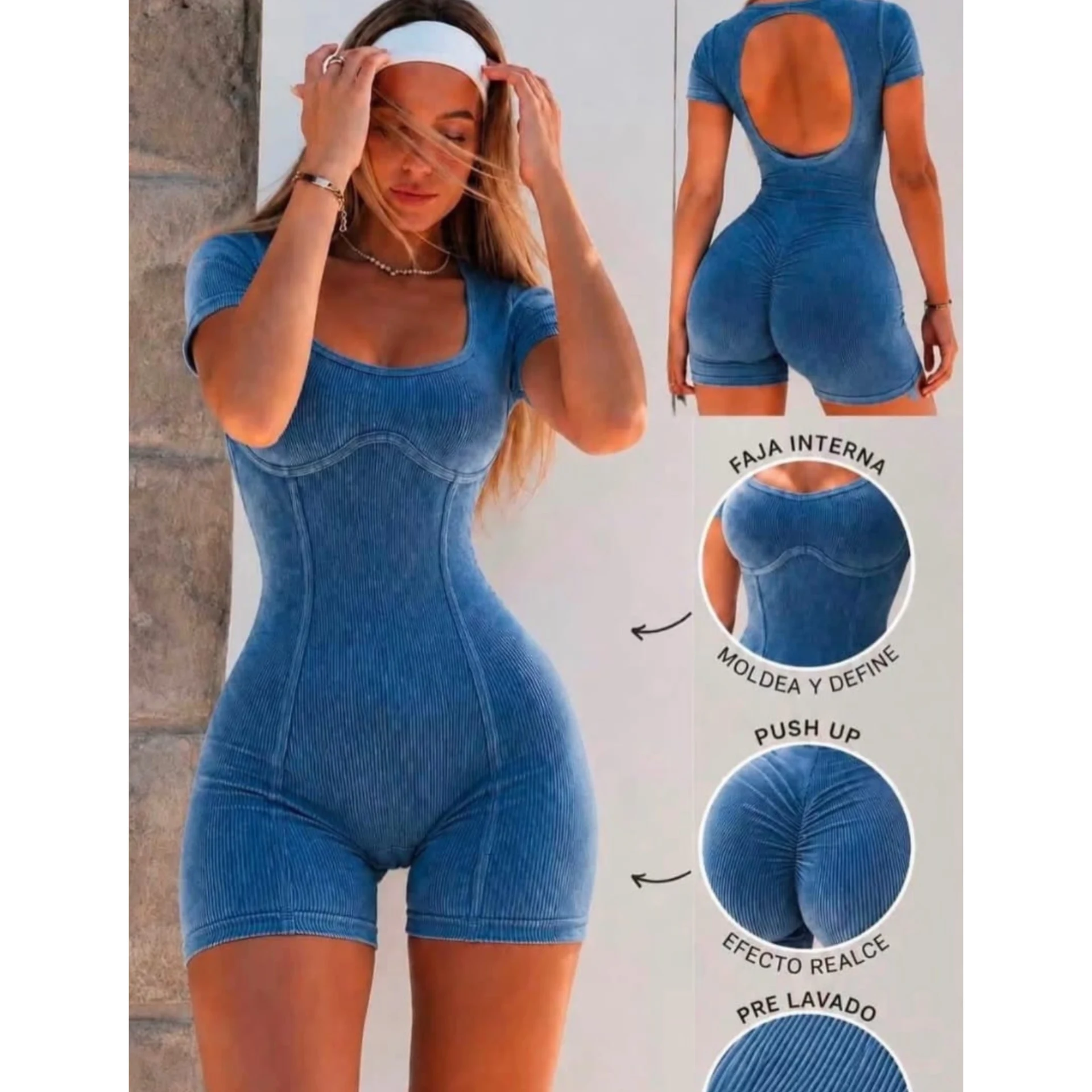 Catsuit prelavado push up