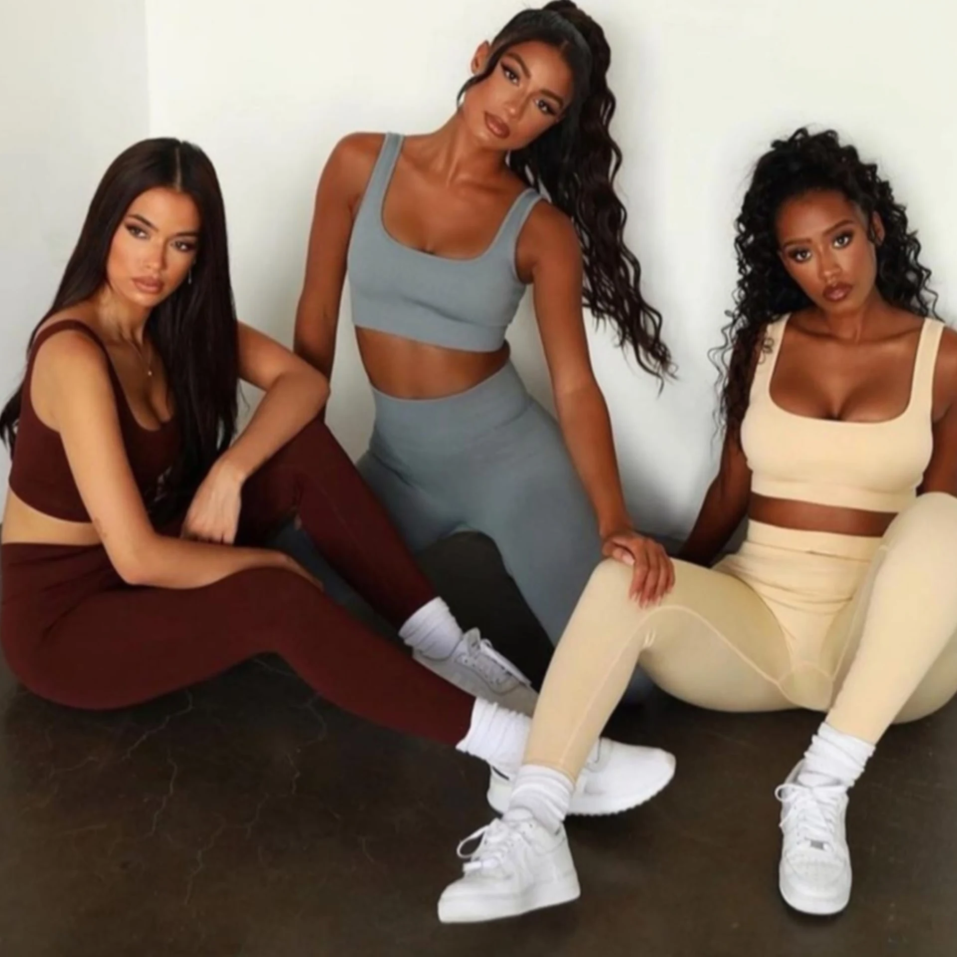 Conjunto seamless+top sin frunce