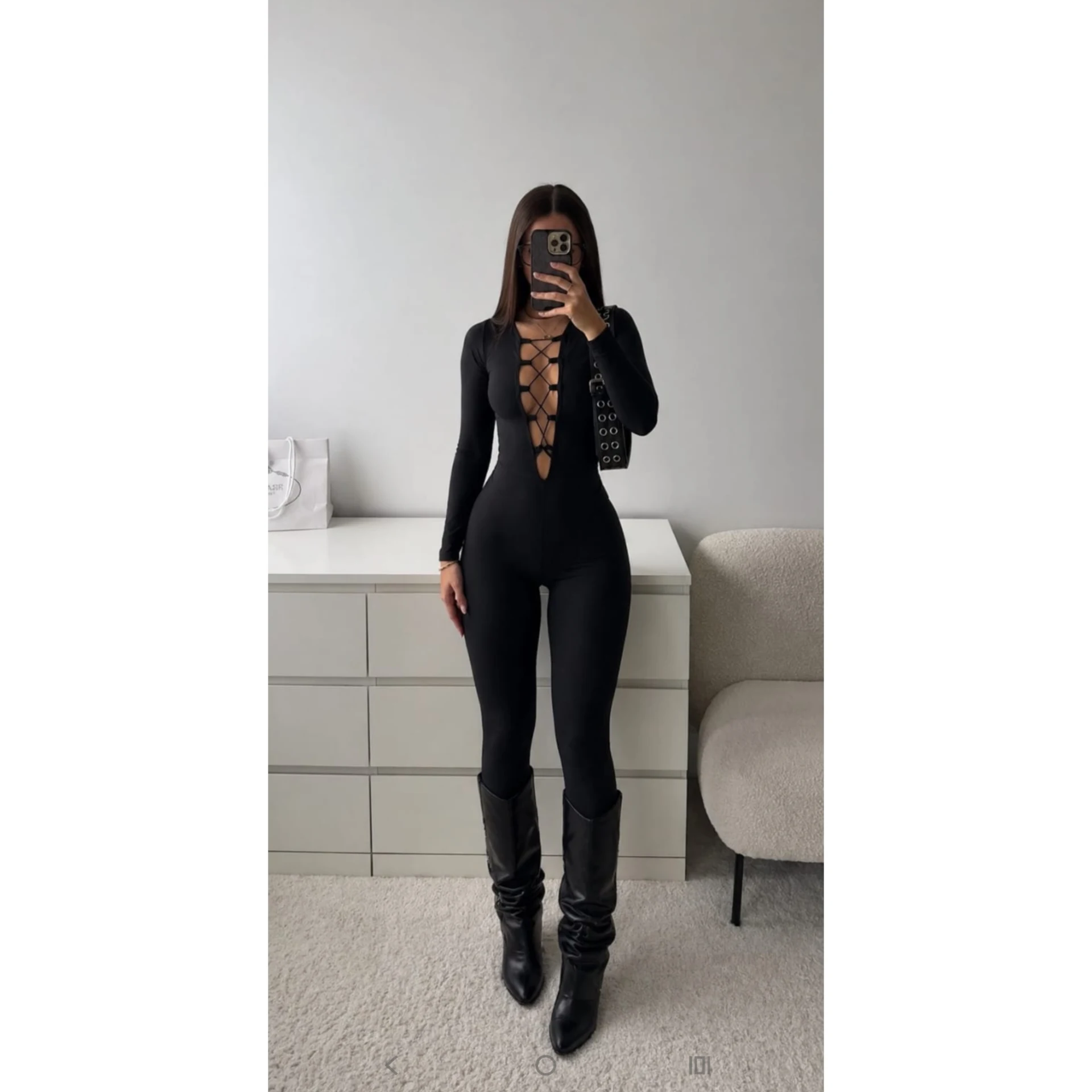 Catsuit cruzado