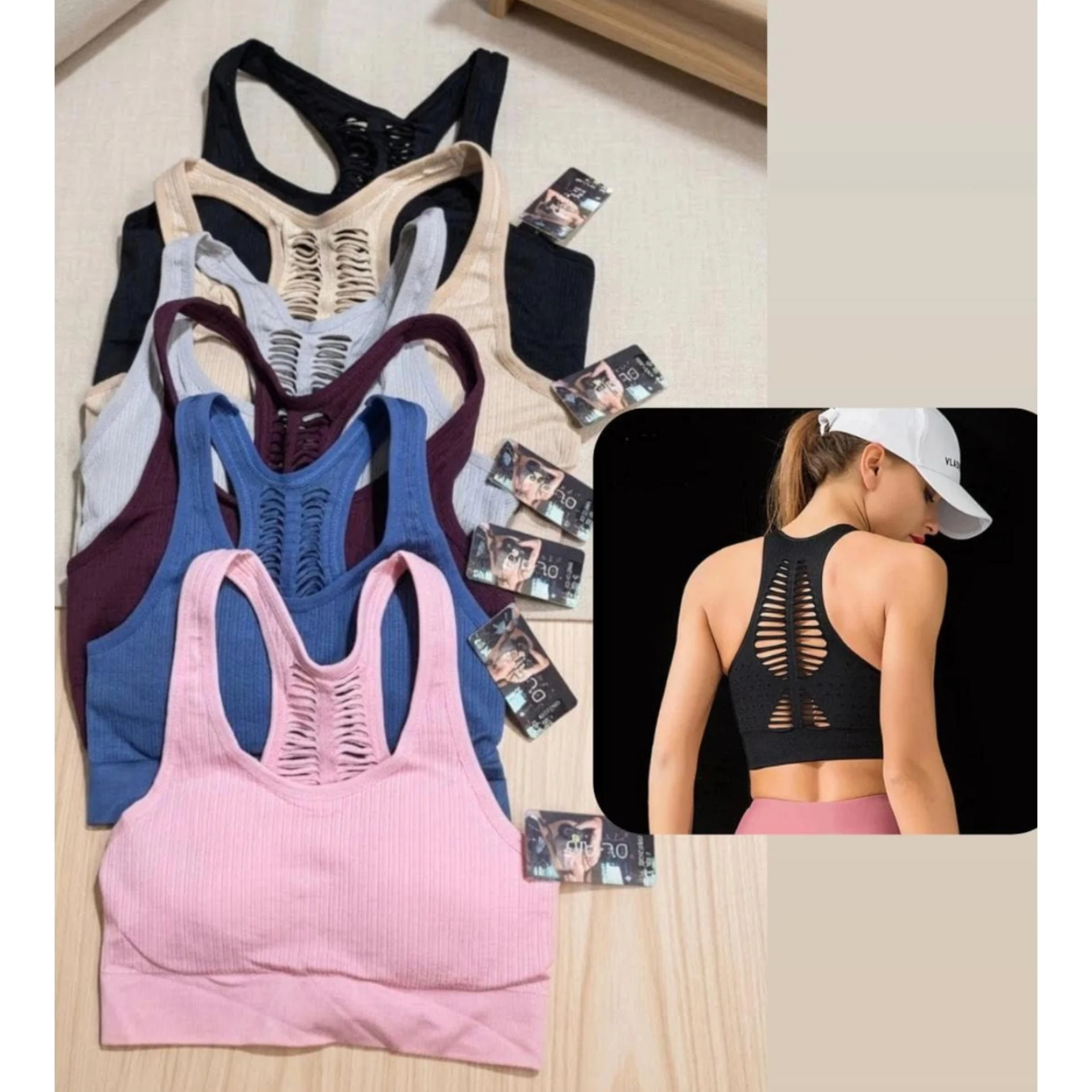 Top seamless con red
