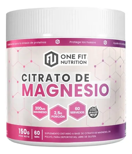Citrato de magnesio 150 grs one fit