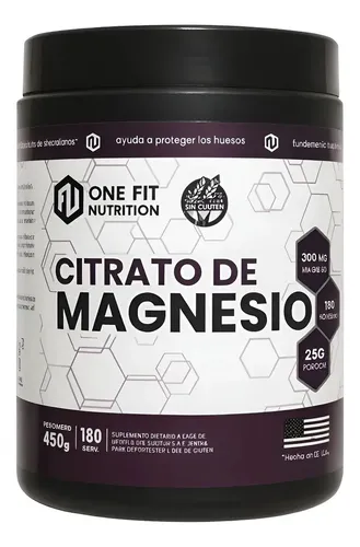 Citrato de magnesio 450 grs one fit