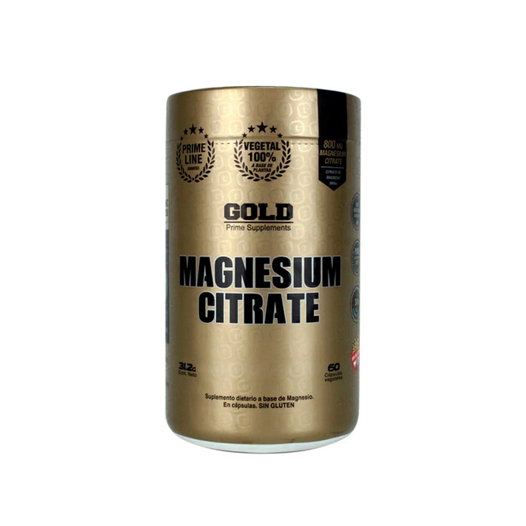 Citrato de magnesio gold nutrición 60 caps