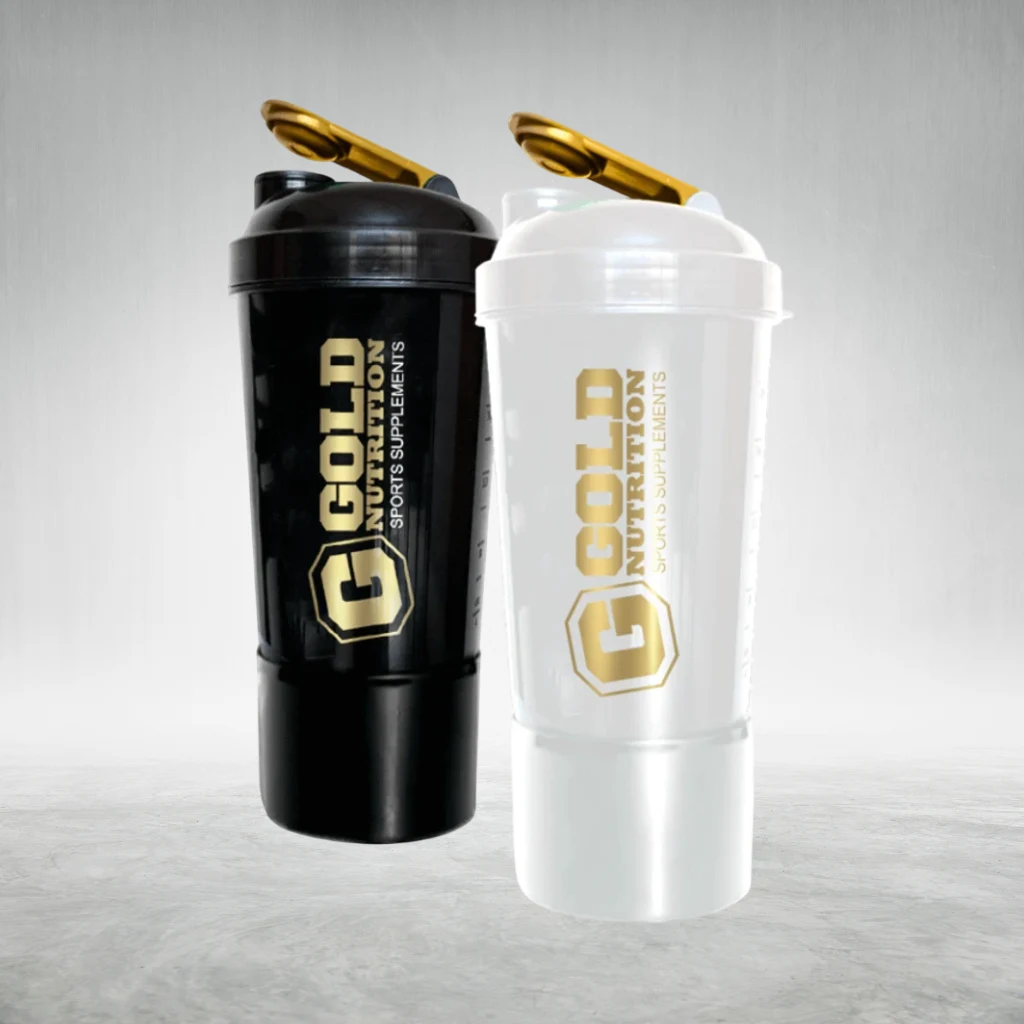 Shaker con compartimento Gold nutrición
